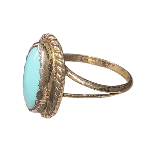 Southwestern Signed CB Sterling Silver Ring – Split Shank Design - Picture 2 of 12